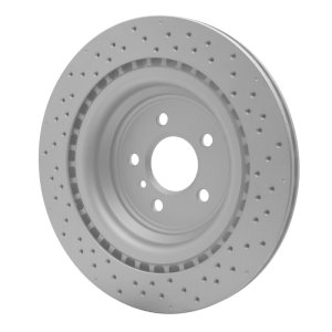 Mercedes-Benz GL550 Brake Rotor (1) - Rear - R1 Concepts - GeoSPEC Coated - Drilled - 2013